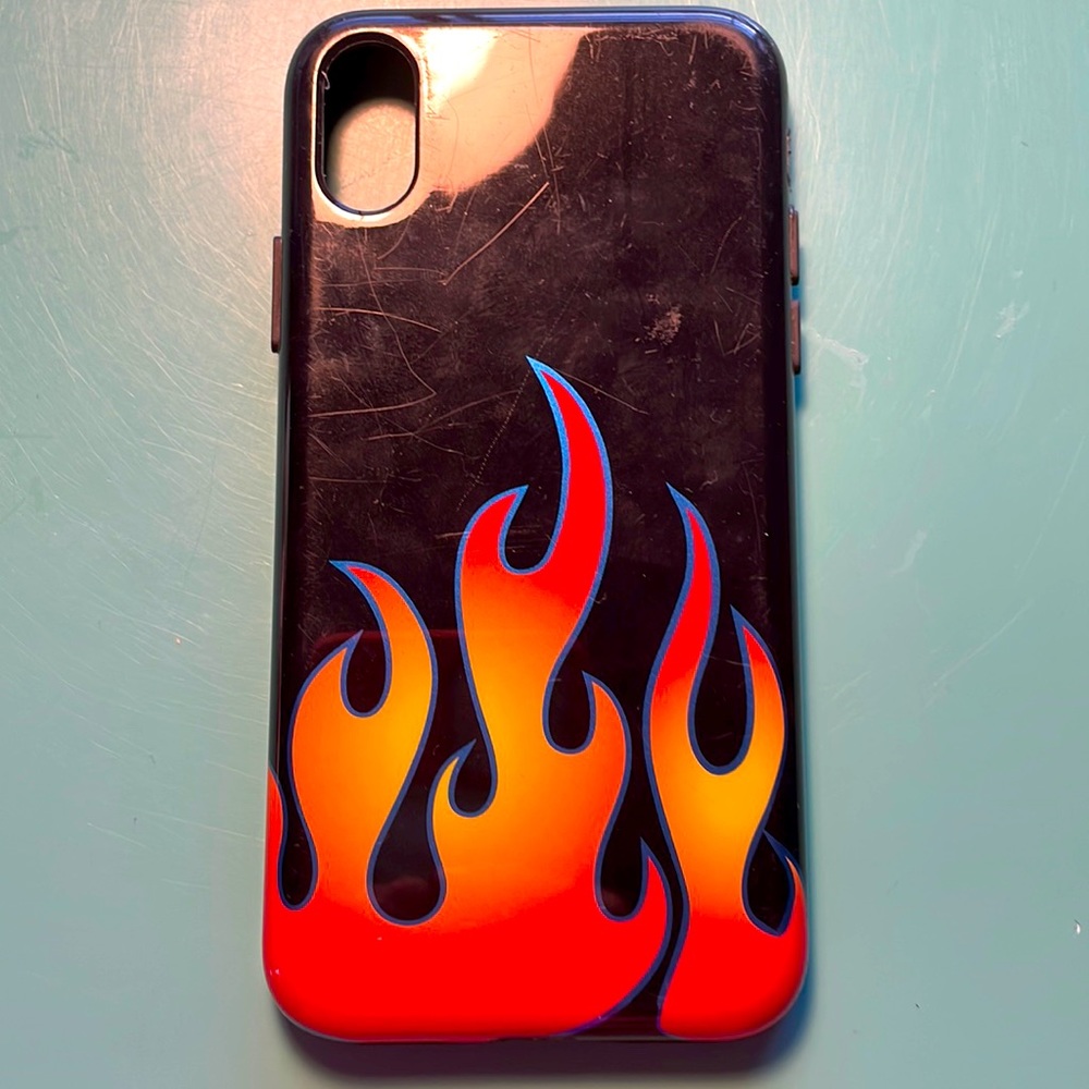 FLAME PHONE CASE I PHONE X